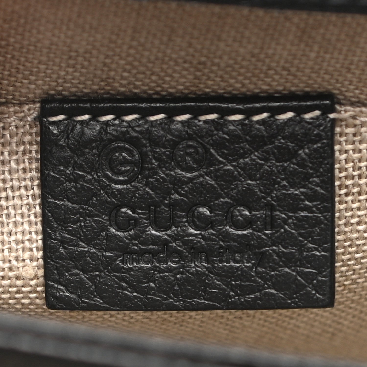 Gucci Dollar Calfskin Small Interlocking G Shoulder Bag Black 6 of 11