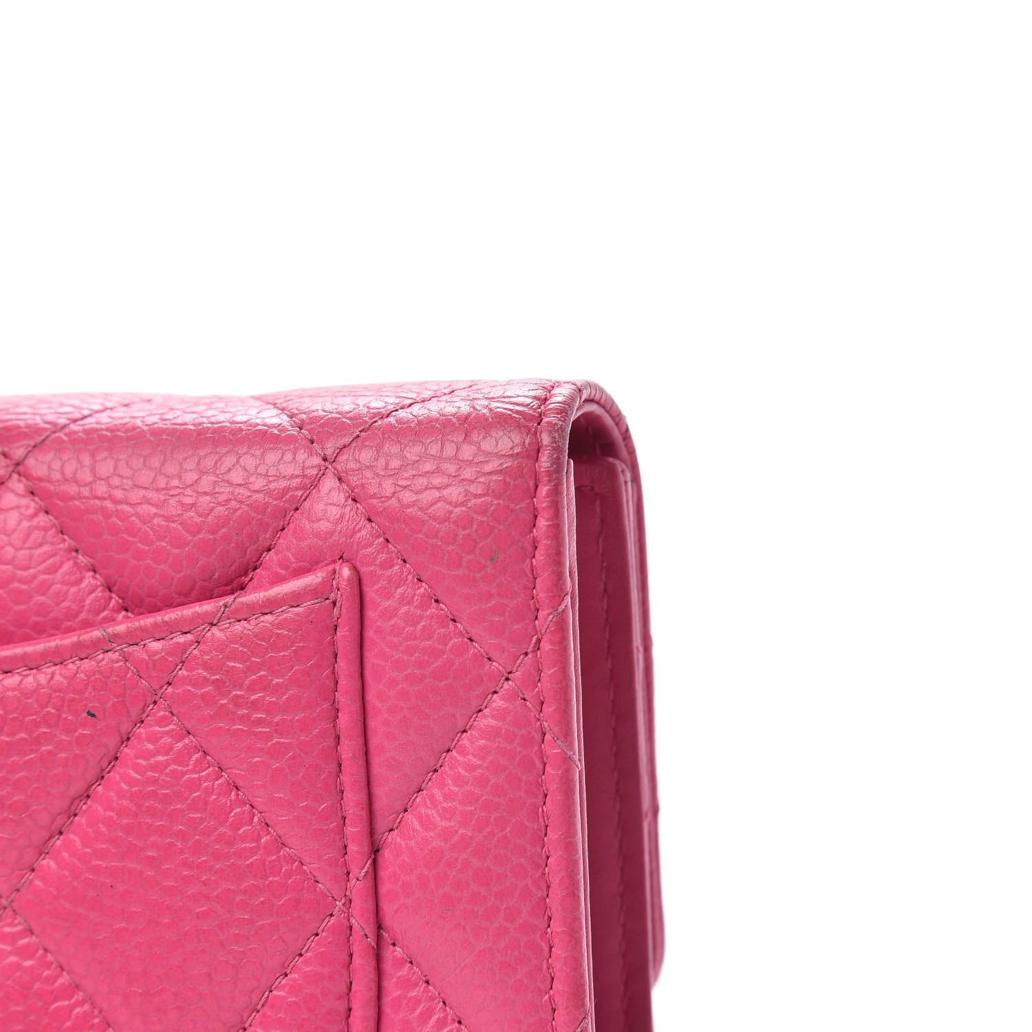 Chanel Caviar Quilted Large Flap Wallet Pink 11 of 15