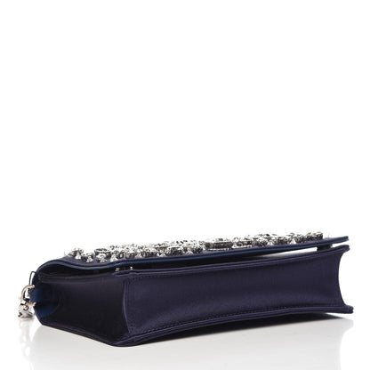 Miu Miu Satin Raso Crystal Embellished Delice Wallet On Chain Baltico 4 of 6