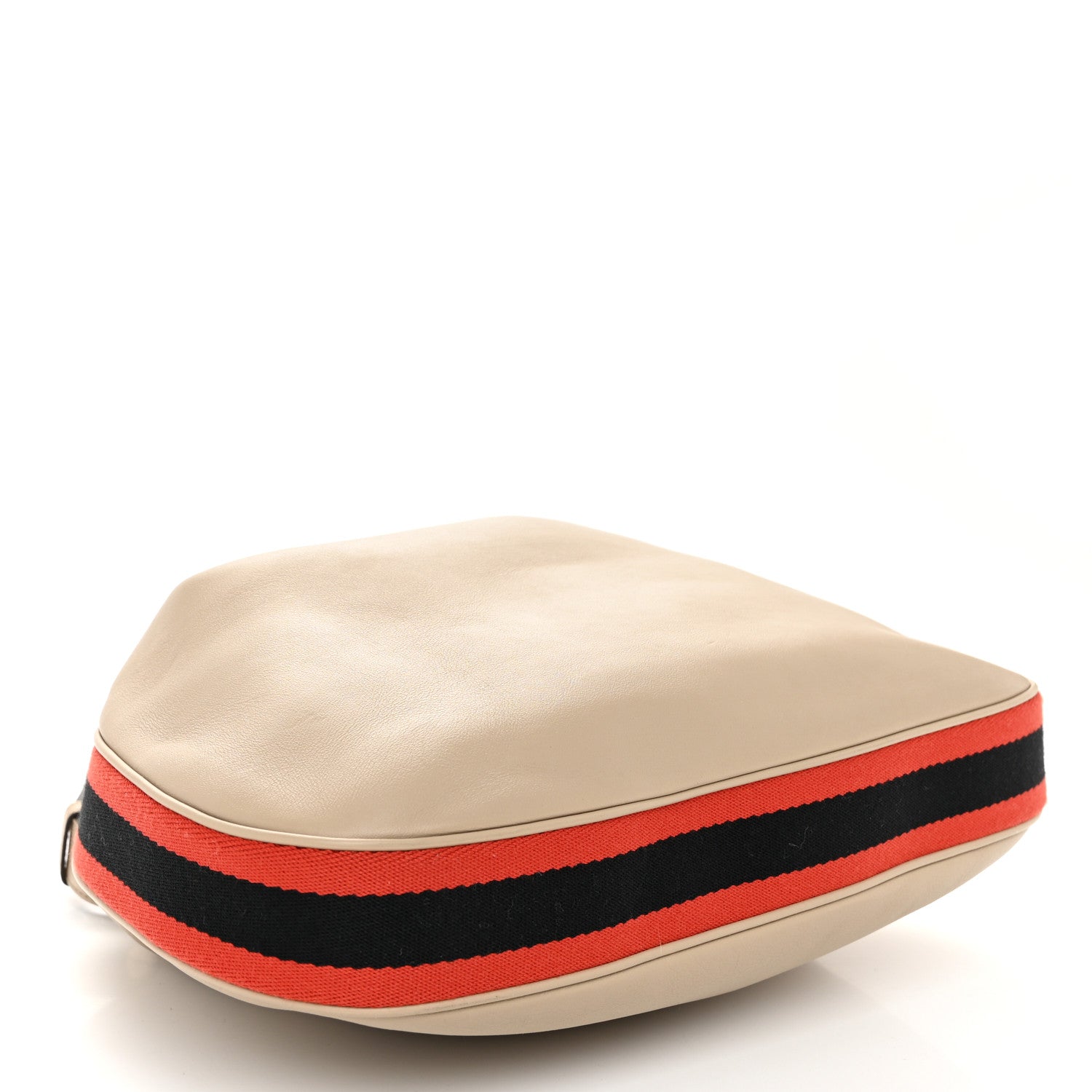 Gucci Aria Calfskin Web Large Attache Shoulder Bag Beige 4 of 10