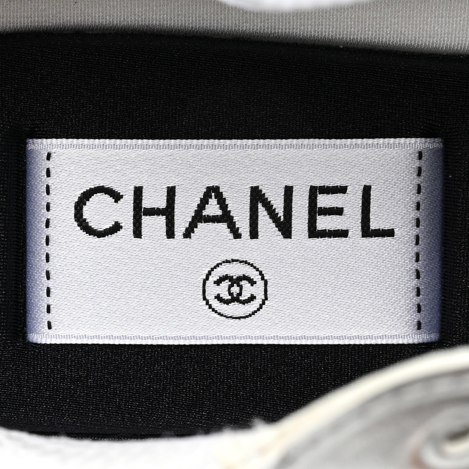Chanel Fabric Laminated Calfskin Stretch CC Womens Sneakers 38 White Silver 8 of 10