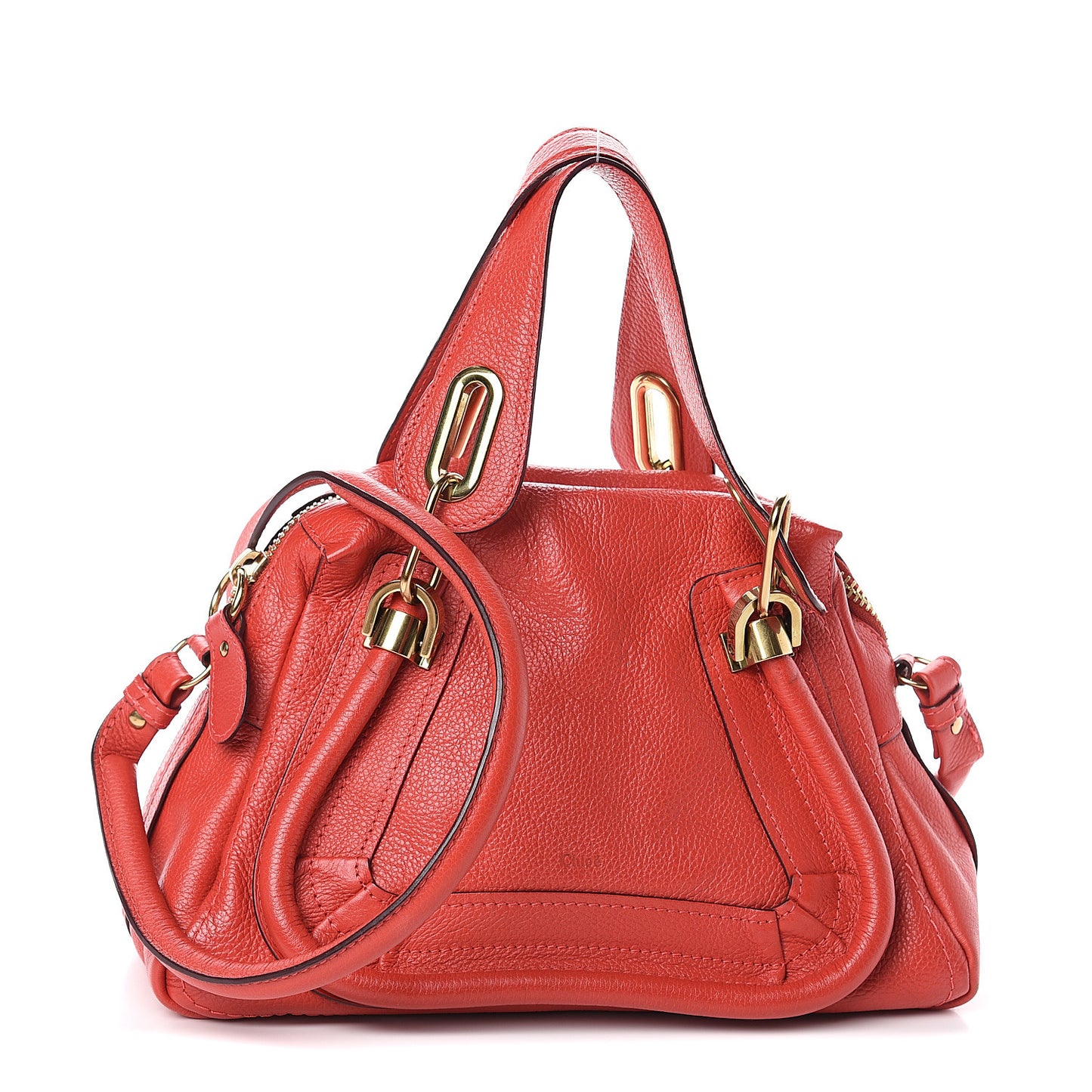 Calfskin Small Paraty Coral Pop