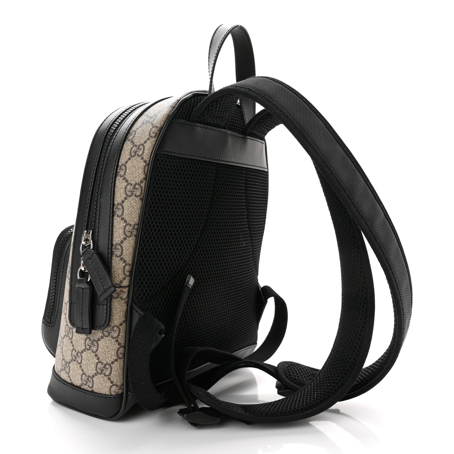 GG Supreme Monogram Small Eden Day Backpack Black