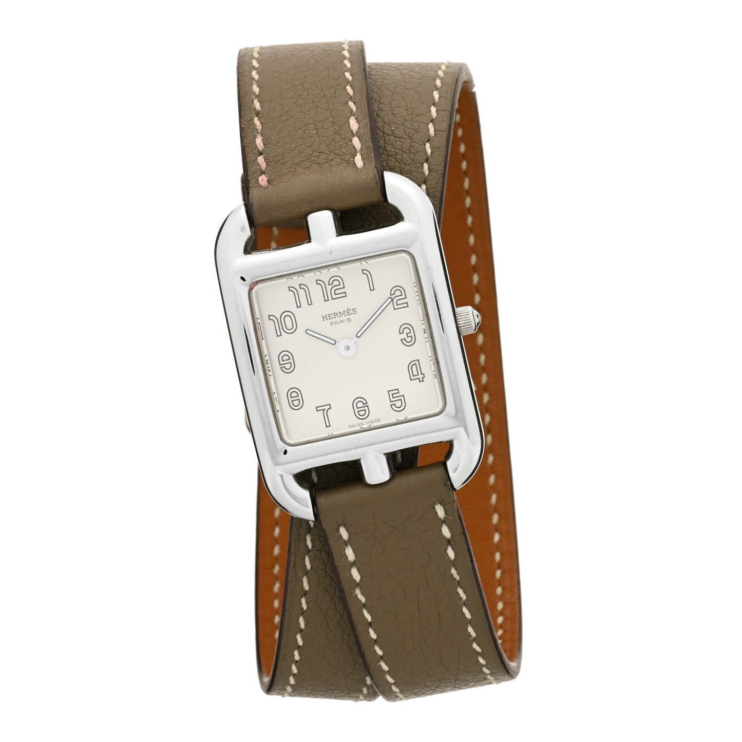 Stainless Steel Swift 23mm Cape Cod Double Tour Quartz Watch Etoupe