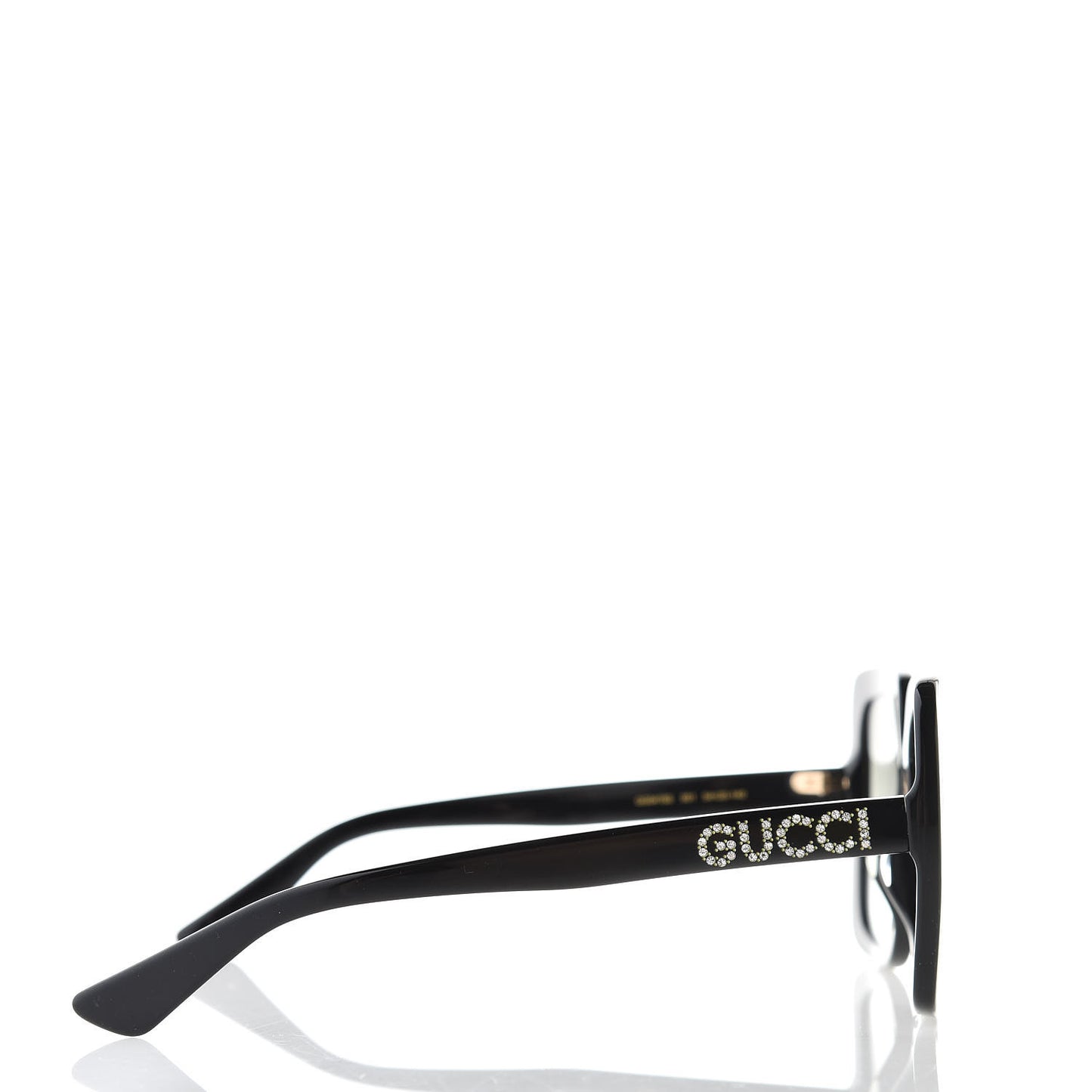 Crystal Square Frame GG Sunglasses GG0418S Black