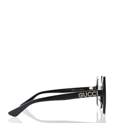 Gucci Crystal Square Frame GG Sunglasses GG0418S Black 3 of 8