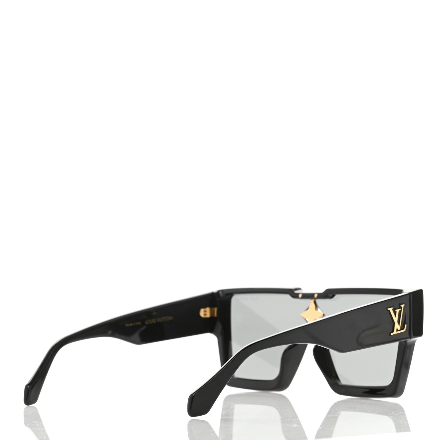Louis Vuitton Acetate Swarovski Crystal Cyclone Sunglasses Z1578W Black 4 of 10
