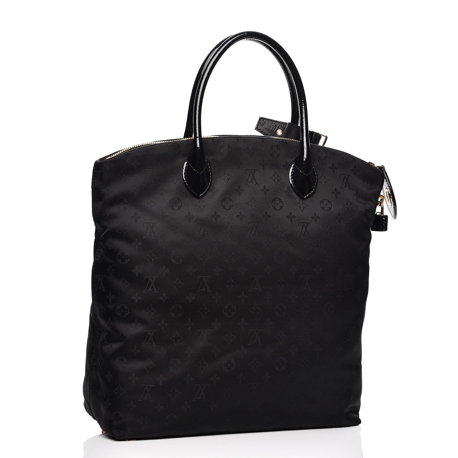 Louis Vuitton Monogram Nylon Desire Lockit Vertical MM Black 2 of 11