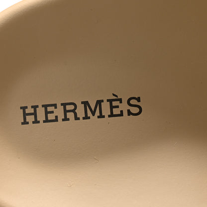 Hermes Suede Goatskin Womens Chypre Sandals 39 Beige Lin 6 of 10