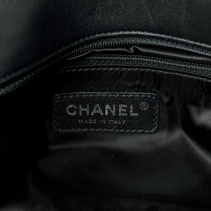 Chanel Lurex Knit Medium Pluto Glitter Flap Black 6 of 11