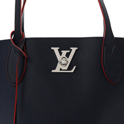 Louis Vuitton Calfskin Lockme Go Tote Marine Rouge 8 of 10