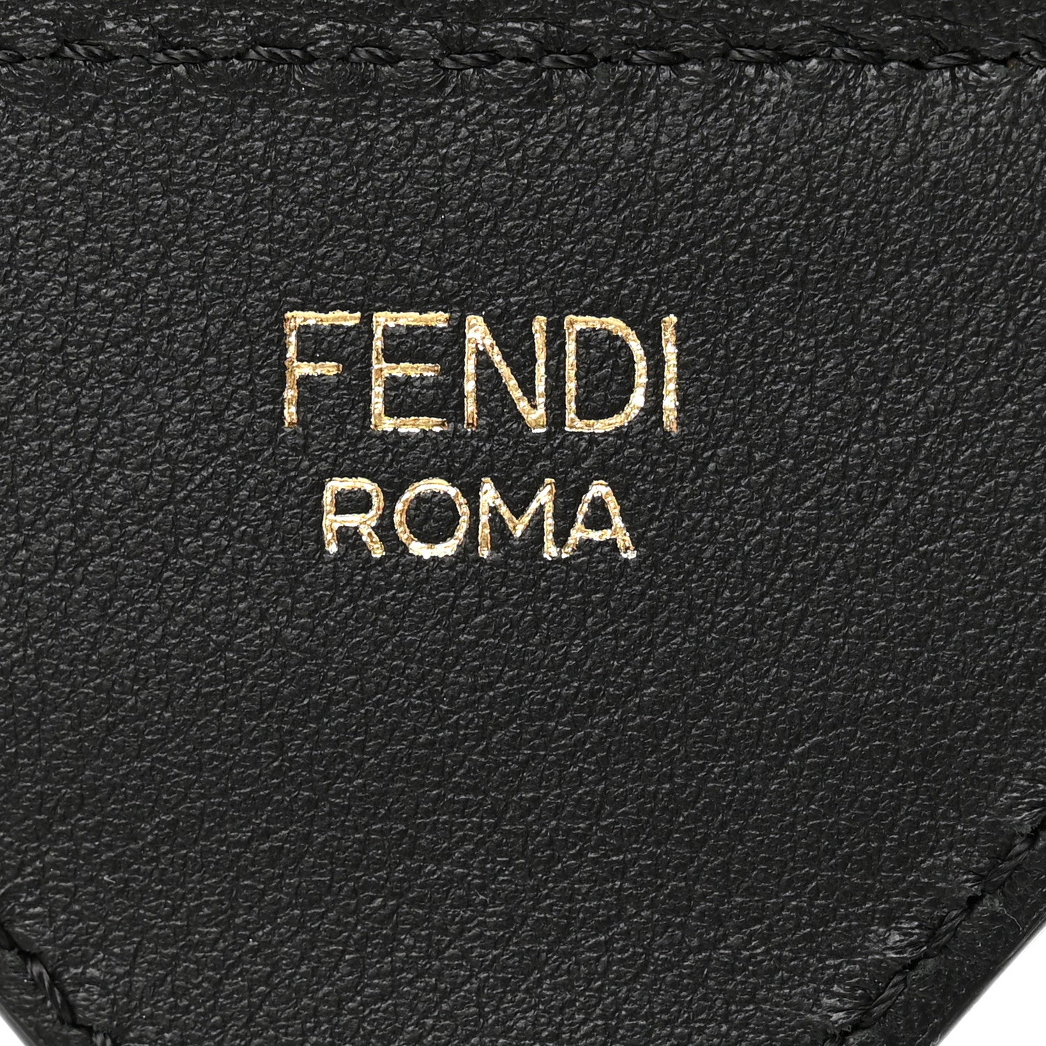 Fendi Ribbon Vitello Seta FF 1974 Adjustable Strap You Black 3 of 4