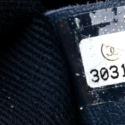 Chanel Mixed Fibers Calfskin Medium Deauville Tote Navy Blue 7 of 11