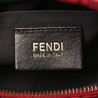 Fendi Zucchino Spalmati Vitello Messenger Bag Bordeaux Rubino 6 of 11