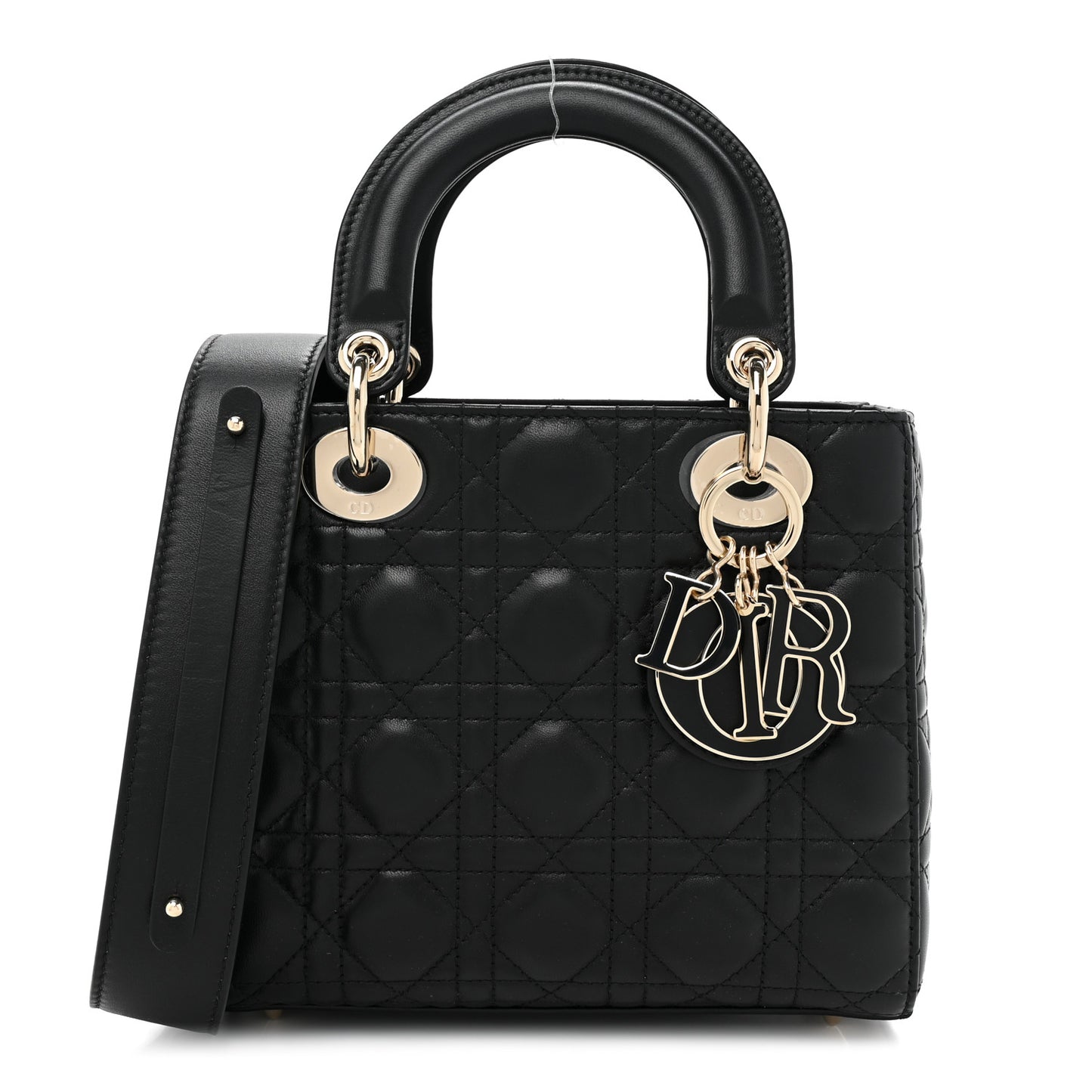 Lambskin Cannage Small My ABCDior Lady Dior Black