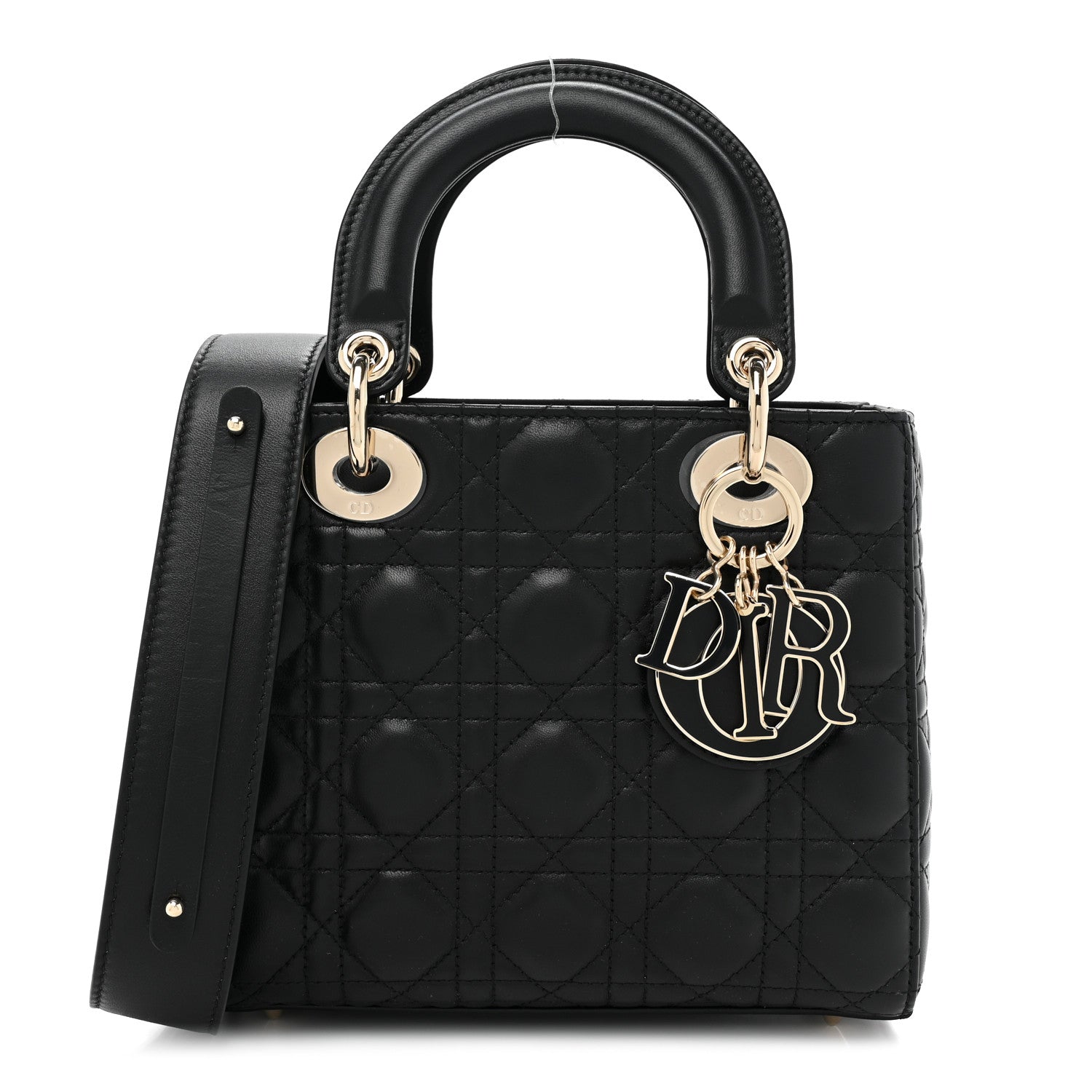 Christian Dior Lambskin Cannage Small My ABCDior Lady Dior Black 1 of 10