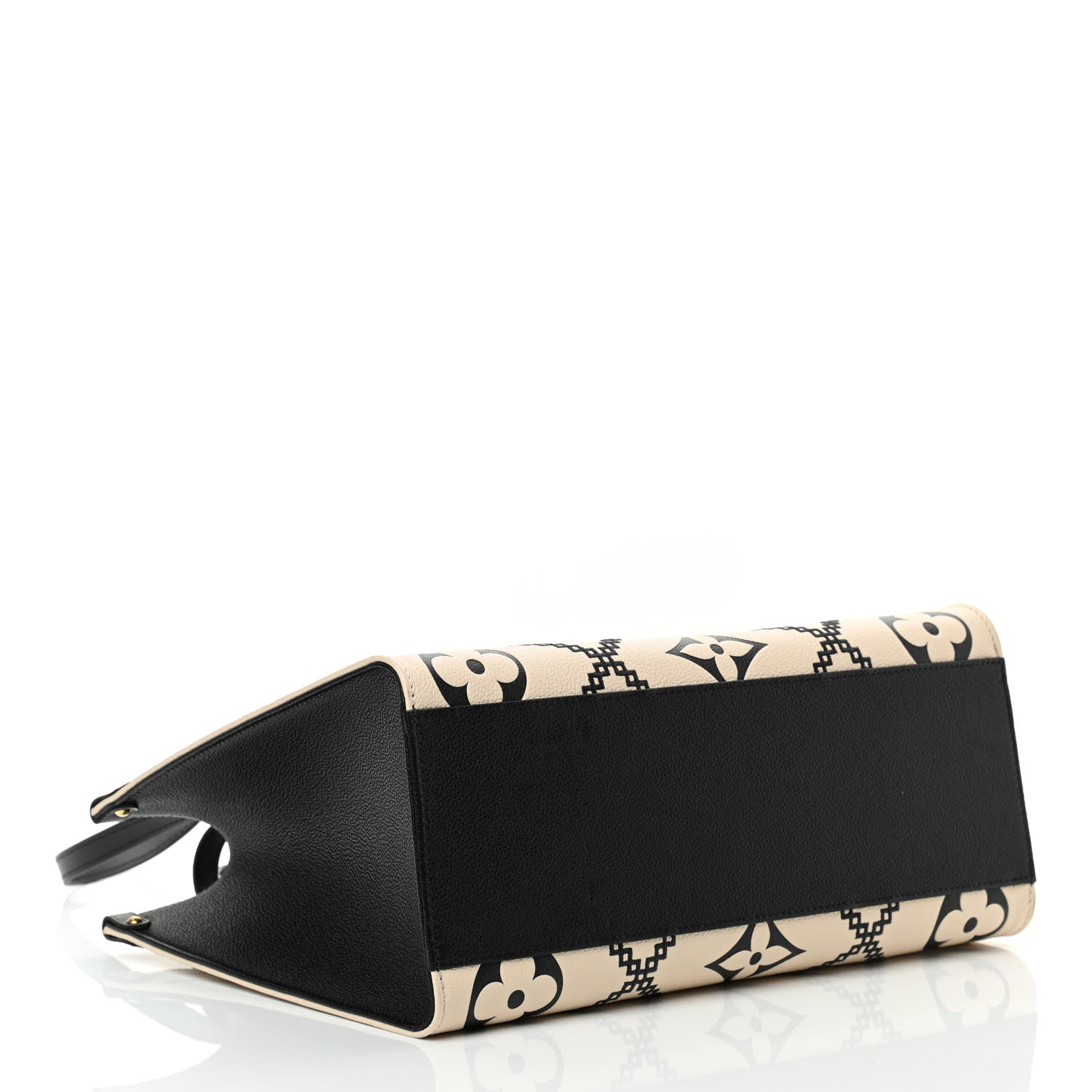 Louis Vuitton Empreinte Monogram Giant Broderies Onthego MM Cream Black 4 of 12