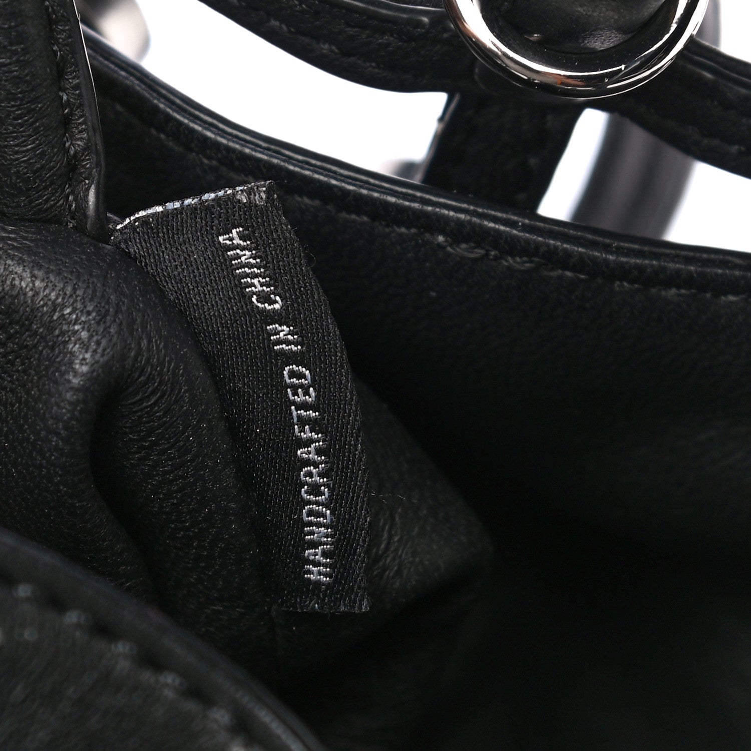 Alexander Wang Calfskin Crystal Embellished Roxy Mini Bucket Bag Black 8 of 11