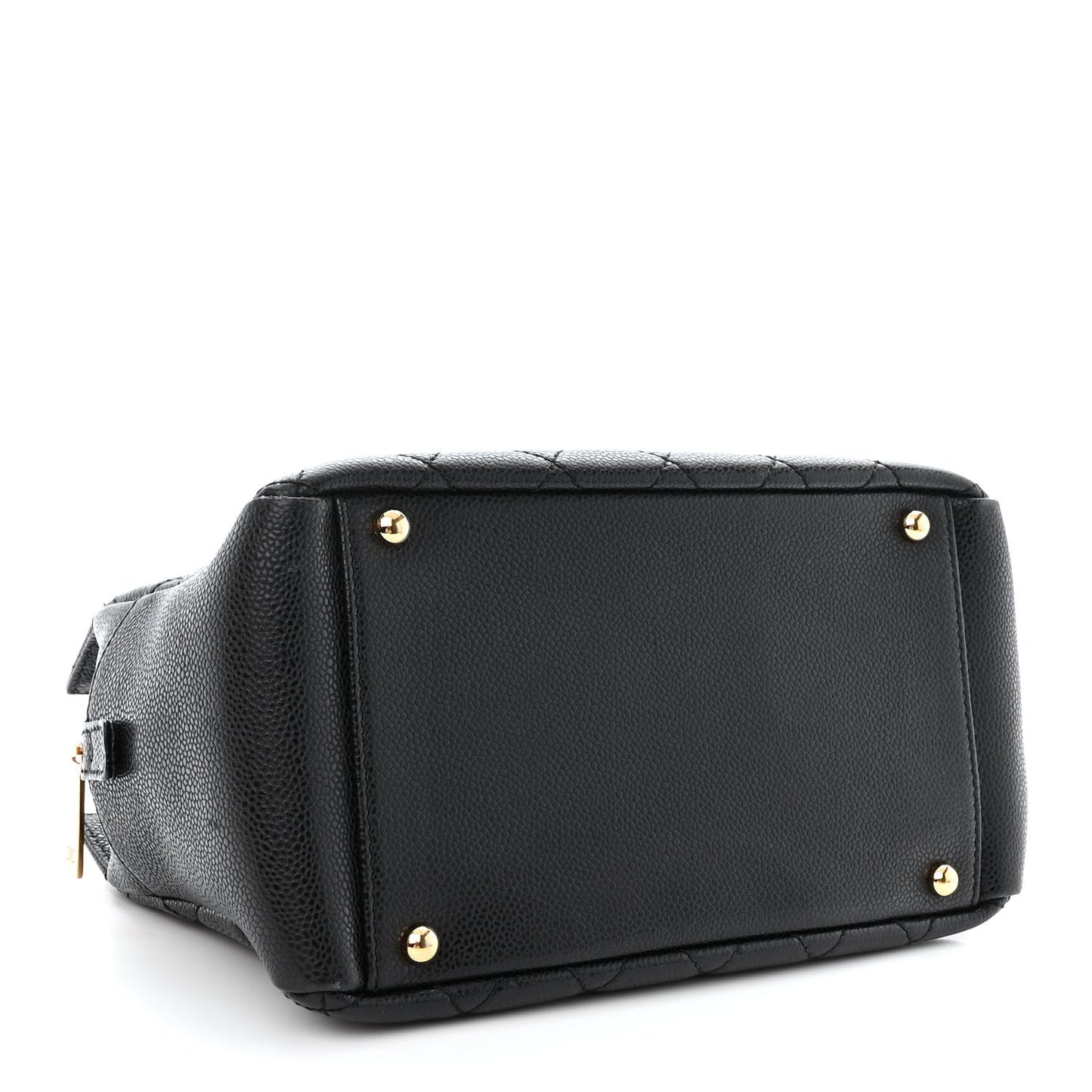 Caviar Quilted Petit Timeless Tote PTT Black
