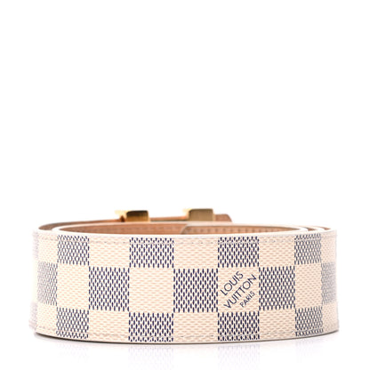 Louis Vuitton Damier Azur 40mm LV Initiales Belt 85 34 2 of 5