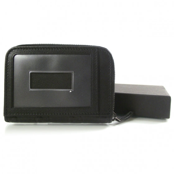 Guccissima Train Pass Case Wallet Black