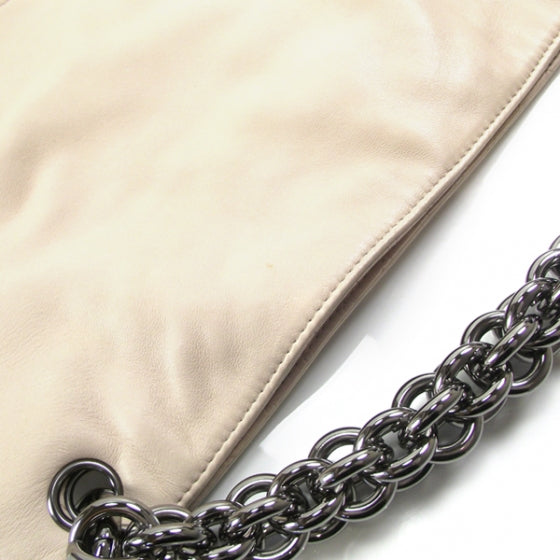 Chanel Leather Soft and Chain Large Hobo Ivory 14 of 14