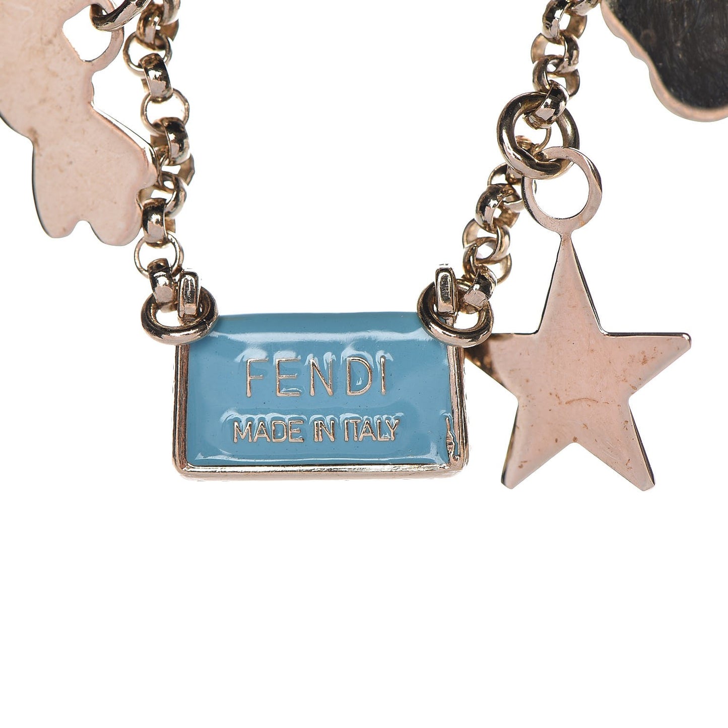 Enamel Baguette Charm Bracelet Multicolor