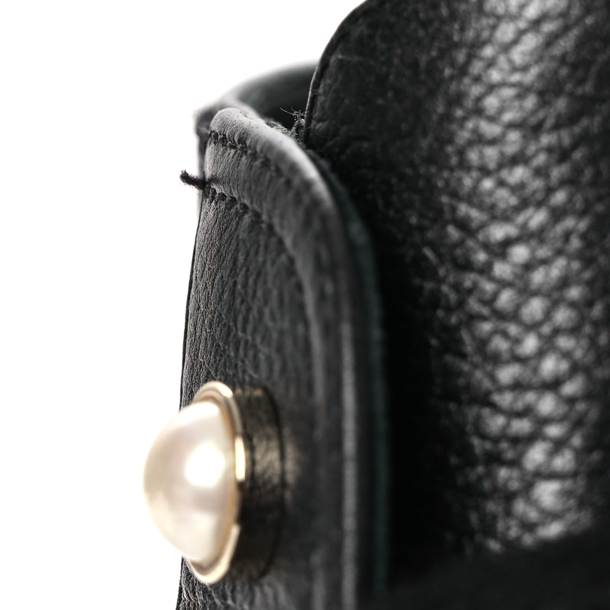 Chanel Pearly Calfskin Patent Calfskin Lace Up Combat Boots 38 Black 11 of 15