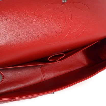 Chanel Lambskin Quilted Maxi Double Flap Red 5 of 10
