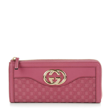 Gucci Microguccissima Sukey Zip Around Wallet Vintage Rose 1 of 7