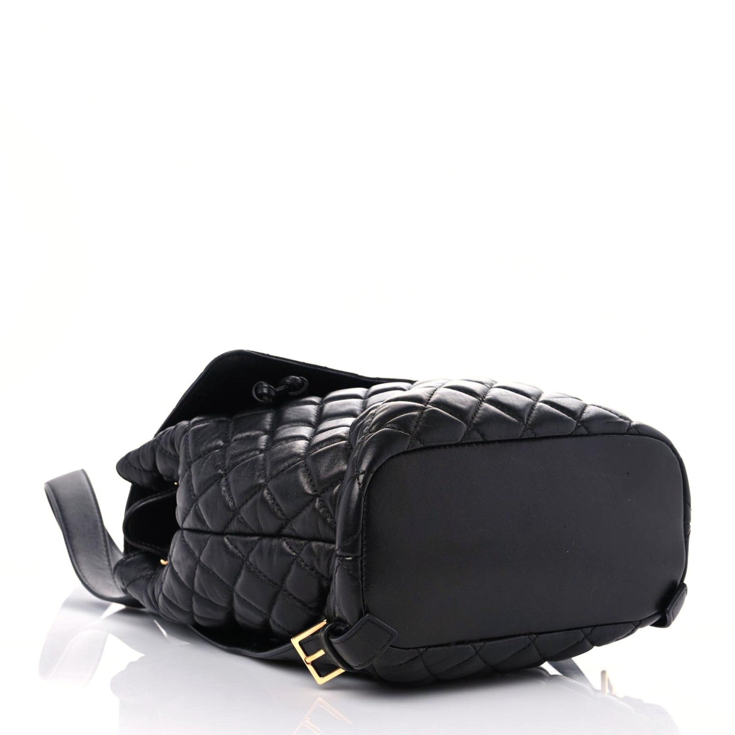 Versace Calfskin Quilted Medusa Backpack Black 4 of 10