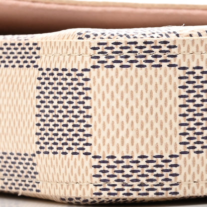 Louis Vuitton Damier Azur Pochette Felicie Chain Wallet Rose Ballerine 9 of 10