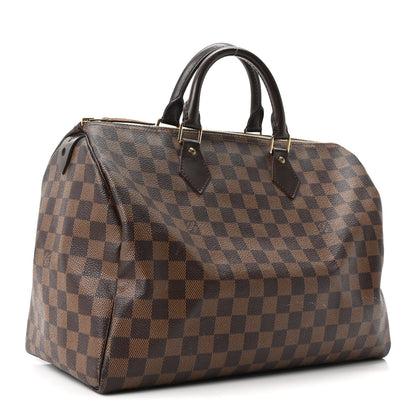 Louis Vuitton Damier Ebene Speedy 35 2 of 9