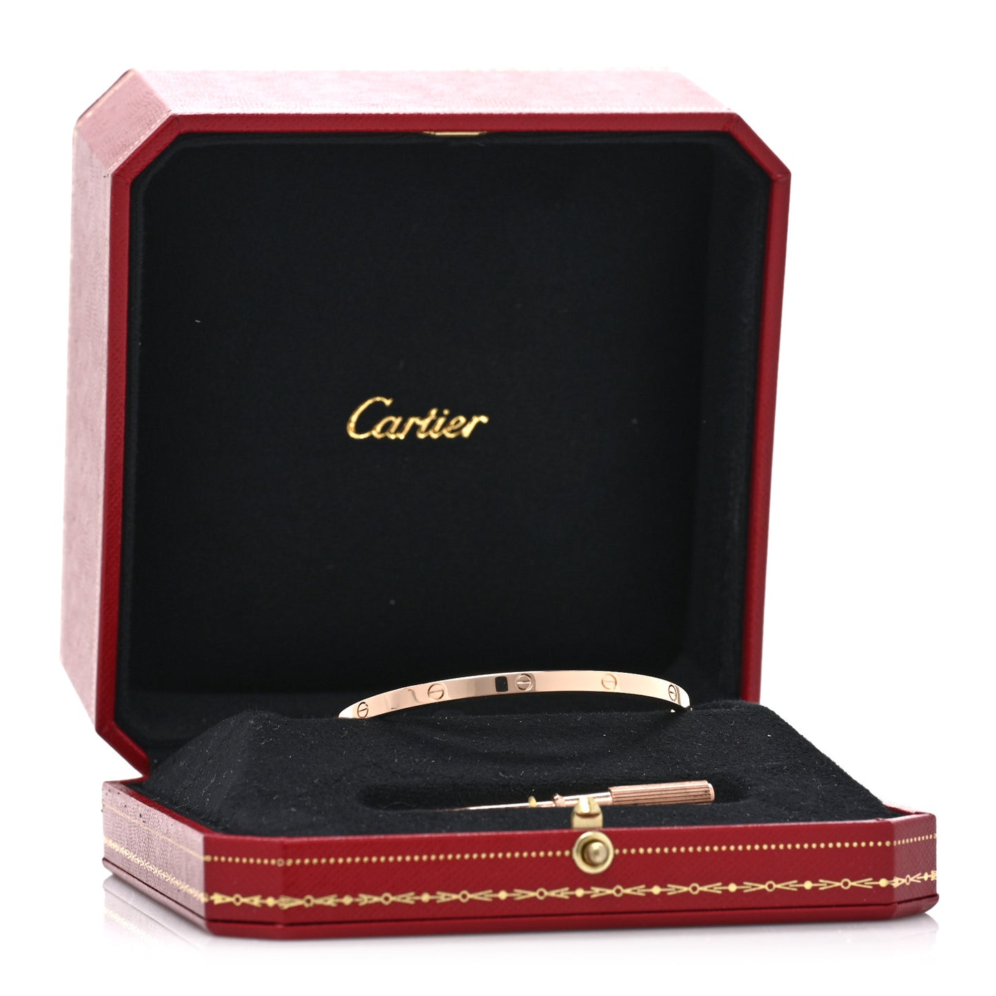 18K Pink Gold Small LOVE Bracelet 17