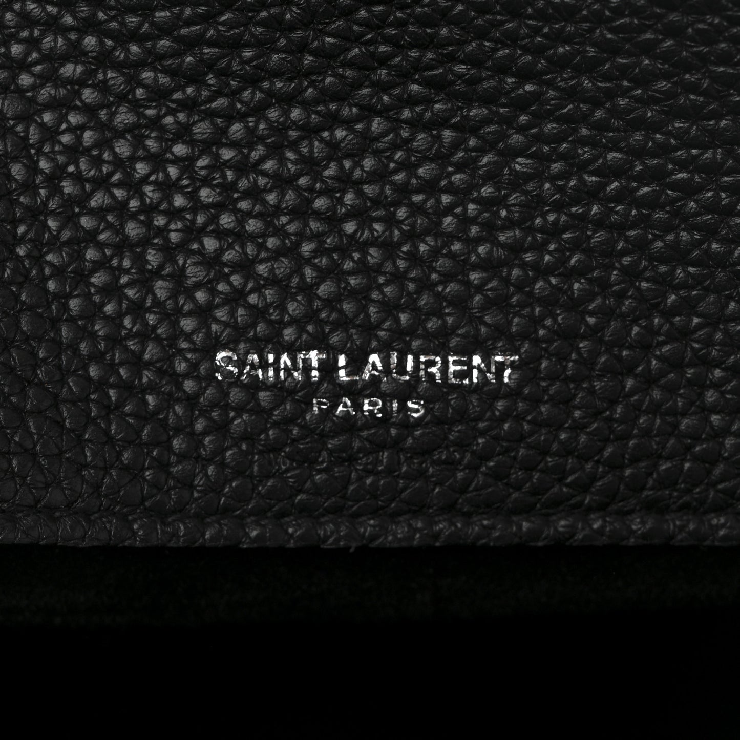 Grained Calfskin Baby Sac De Jour Souple Black