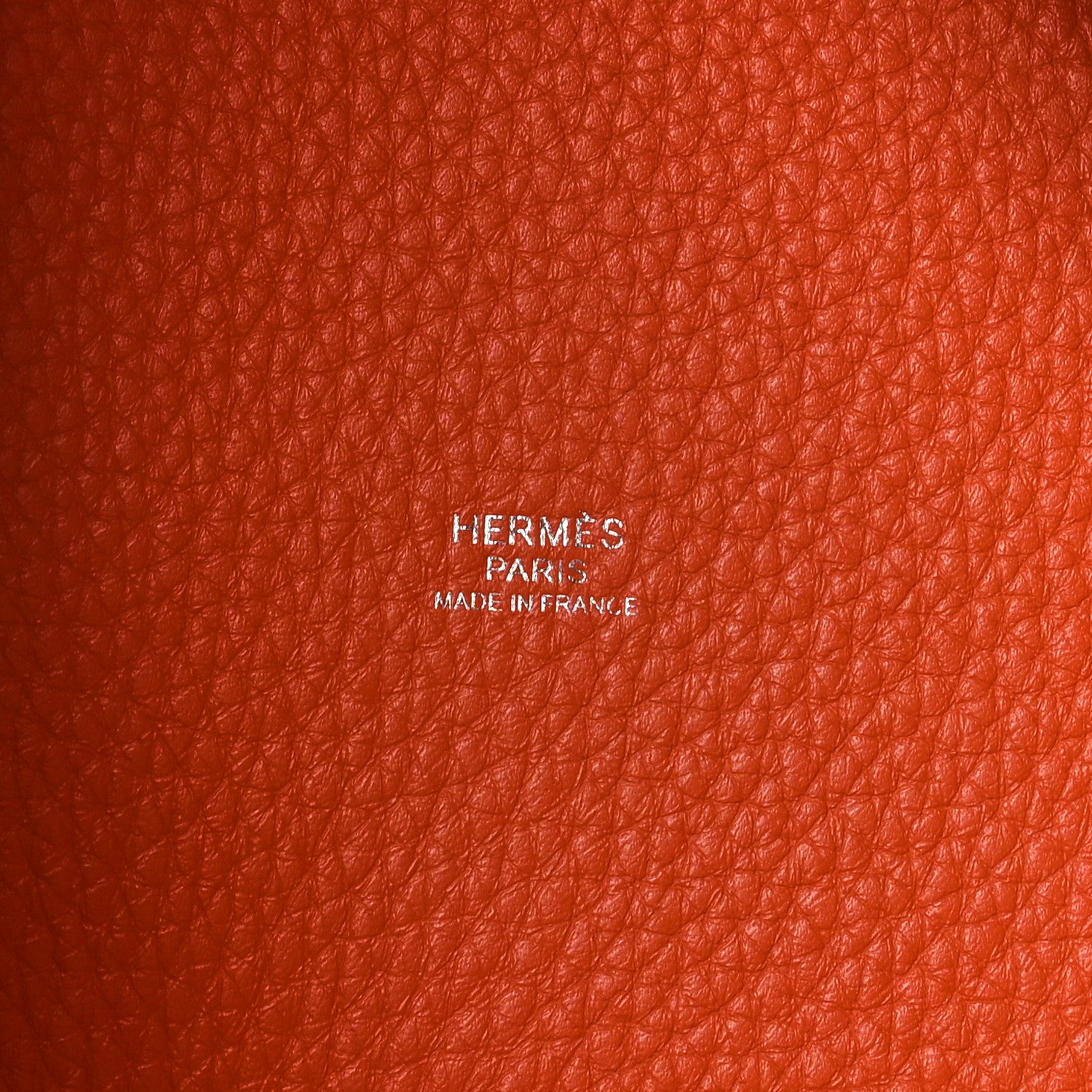 Hermes Taurillon Clemence Picotin Lock 22 MM Orange 6 of 10