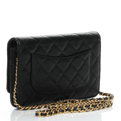Chanel Caviar Quilted Wallet On Chain WOC Black 3 of 9