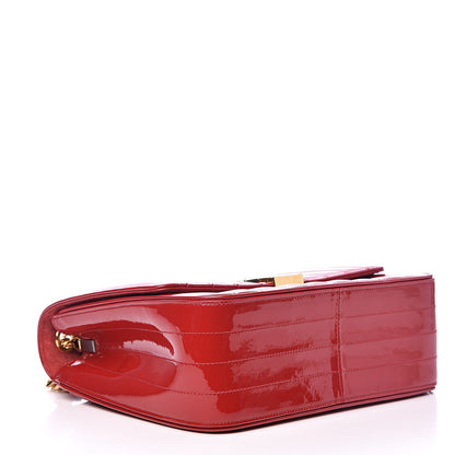 Saint Laurent Patent Calfskin Matelasse Monogram Medium Vicky Chain Bag Rouge Eros 4 of 11