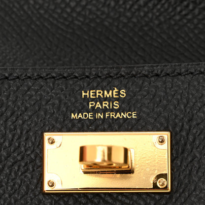 Hermes Epsom Kelly Pocket Compact Wallet Black 6 of 8