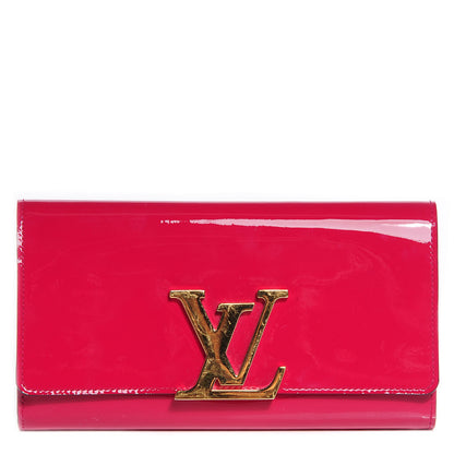 Louis Vuitton Patent Louise Wallet Rose Indien 1 of 7