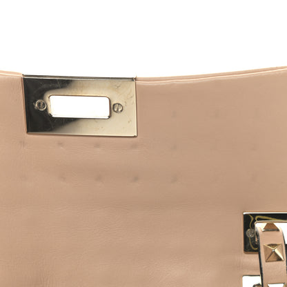 Valentino Garavani Vitello Medium Rockstud All Over Shoulder Bag Beige 10 of 12