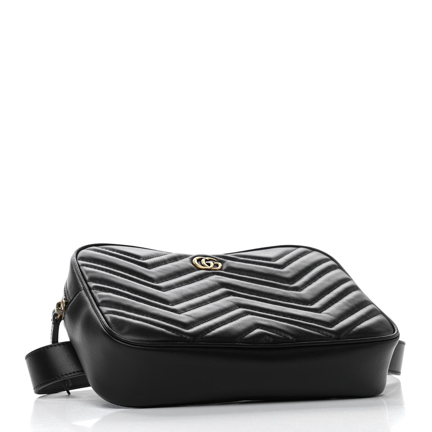 Calfskin Matelasse Mens GG Marmont Belt Bag 80 32 Black
