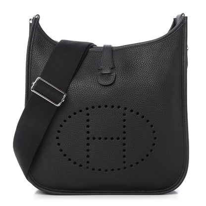 Hermes Taurillon Clemence Evelyne III PM Black 1 of 10