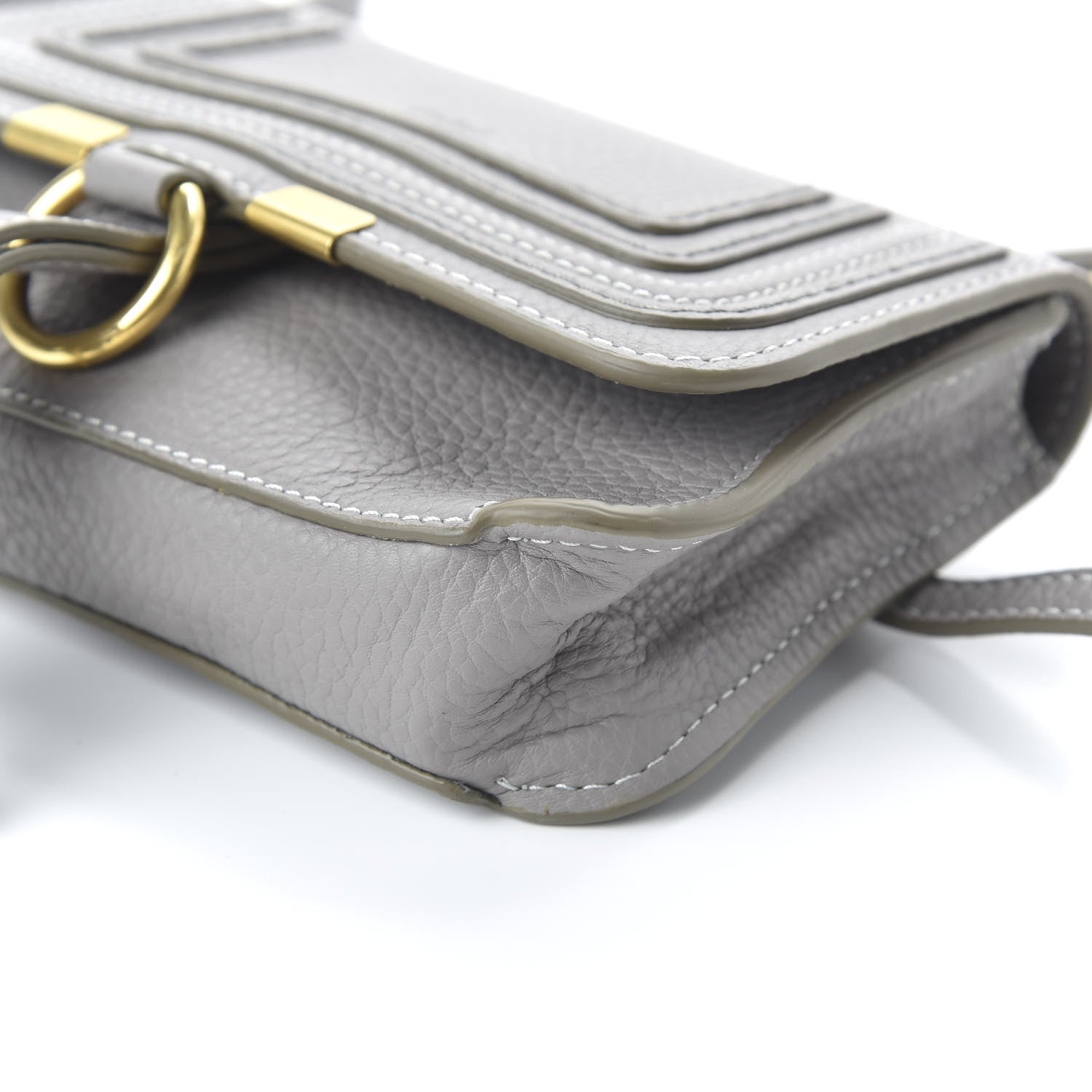 Chloe Calfskin Marcie Convertible Belt Bag Cashmere Grey 7 of 9