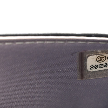 Chanel Lambskin Camellia Embossed Wallet on Chain WOC Black 8 of 13