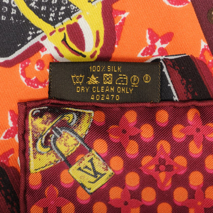 Louis Vuitton Silk Monogram Wallpaper Square Scarf 4 of 4