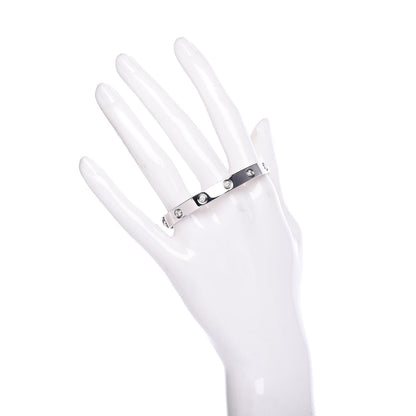 Cartier 18K White Gold 10 Diamond LOVE Bracelet 16 2 of 5
