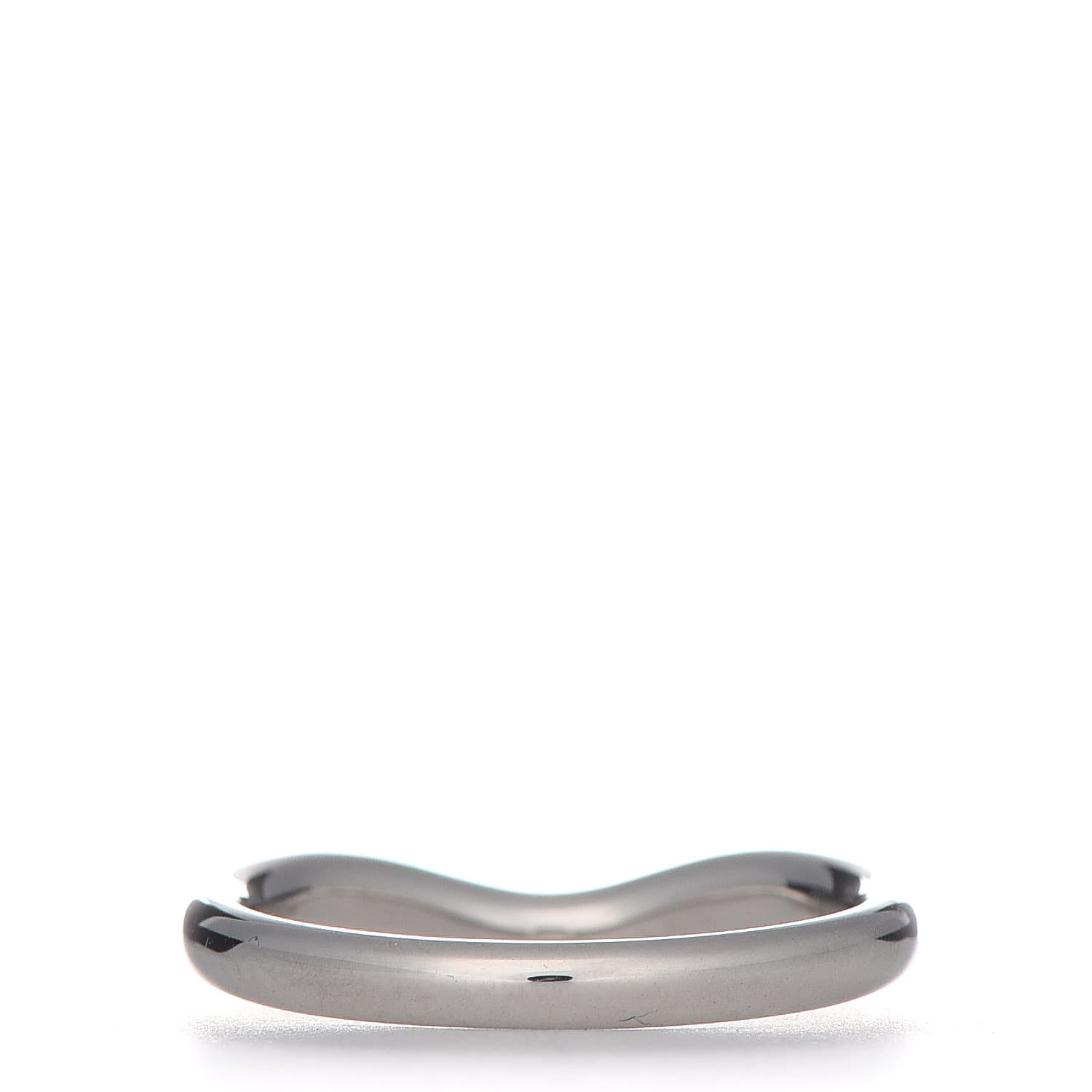 Tiffany Platinum Diamond 2mm Elsa Peretti Band Ring 48 4.5 3 of 6