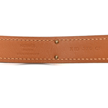 Hermes Epsom Kelly Belt Rouge Casaque 3 of 3