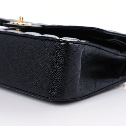 Chanel Caviar Quilted Medium Double Flap Black 9 of 10